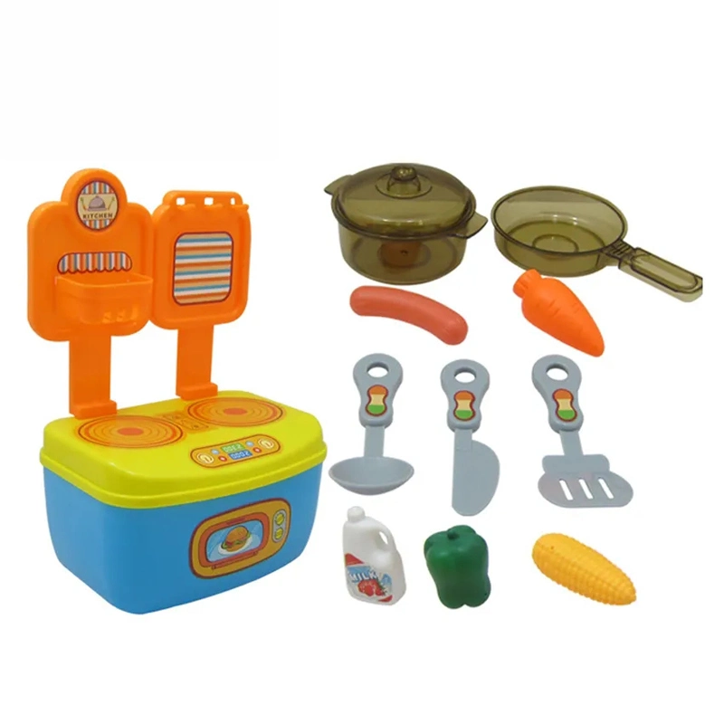 Wholesale New Kids Educational Pretent Plastic Intellectual Mini Gas Stove Children Cooking Set Toys Kitchen Toy
