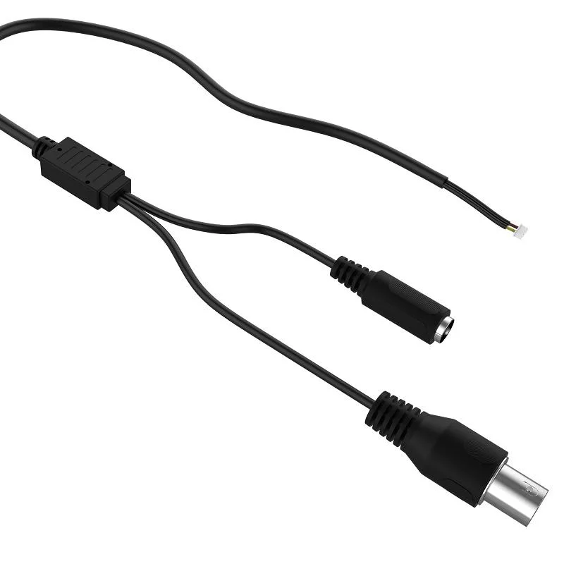 5,5 X 2,1mm cable de cámara CCTV conector DC para alimentación Entrada