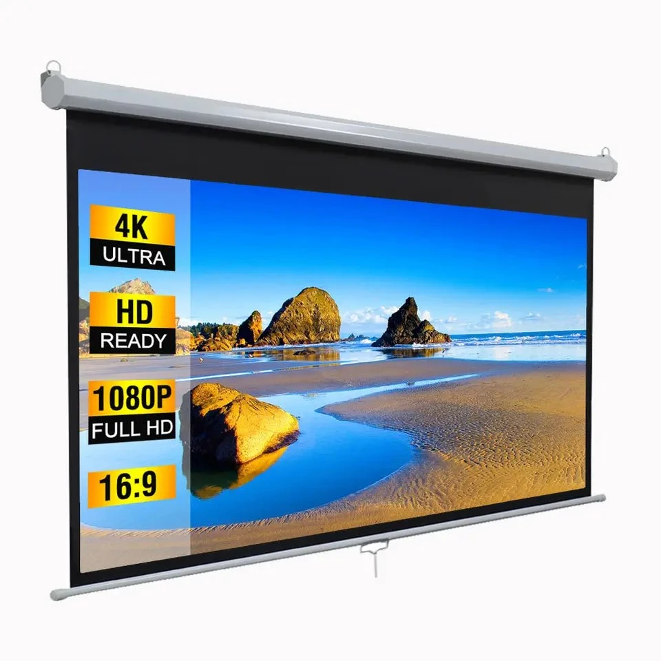 Manual Screen, Pull Down Projector Screen with High quality/High cost performance 