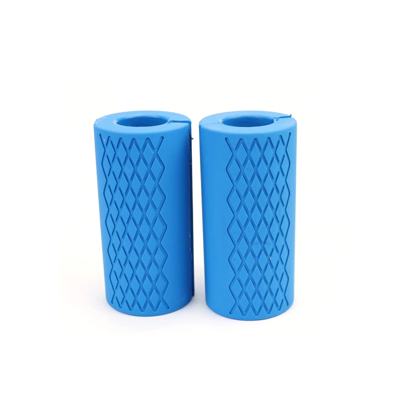 Custom Logo Durable Weightlifting Training Silicone Rubber Thick Fat Barbell Grips