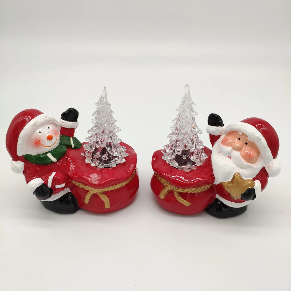 Ceramic Santa Figurines Statue Creative Home Desktop Decoration Crafts Gift