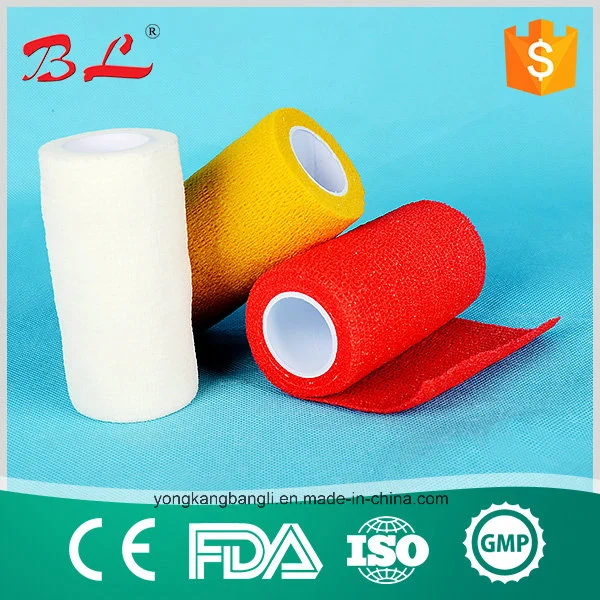 Latex Free Cohesive Flexible Bandage, Elastic Wrap Bandage Tape, Non Woven Finger Bandage