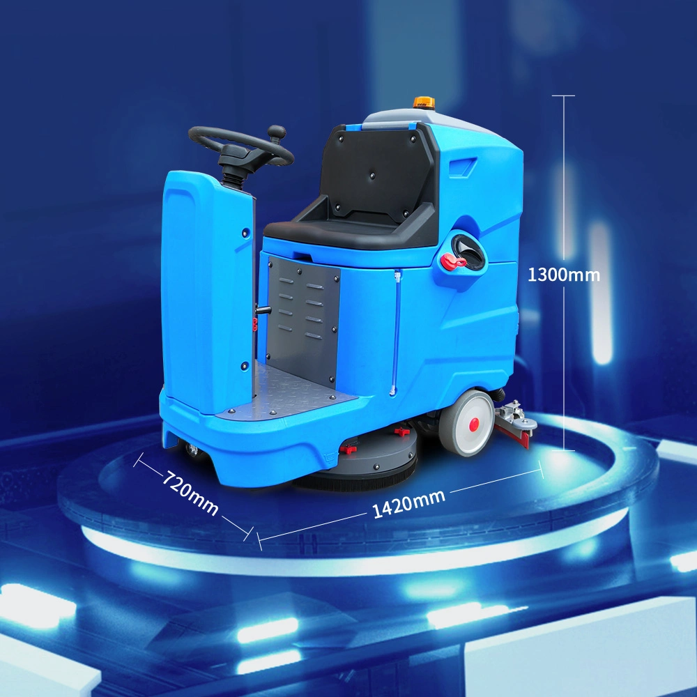 Customized Wholesale Blue Color Baterry Powered Cleaning Equipment Washing Floor Scrubber Drier Machine