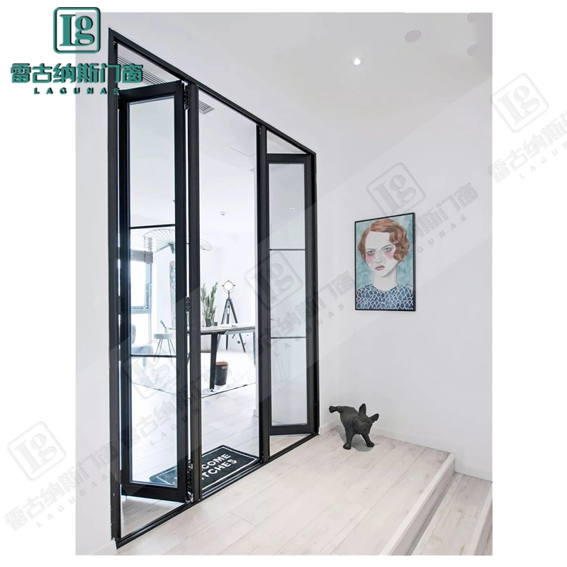 1.2-2.0 Thickness Bi-Fold Aluminum Door/Aluminium Alloy Door/ Metal Folding Door/Galvanzied Steel Glass Door/Sliding/Patio/Swing/Casement/Glass Door