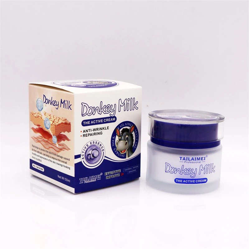 Tlm Label Donkey Milk Active Cream Essence Moisturizing Face Elastic Enhancement Repairing Cream Nourishing Whitening Face Cream