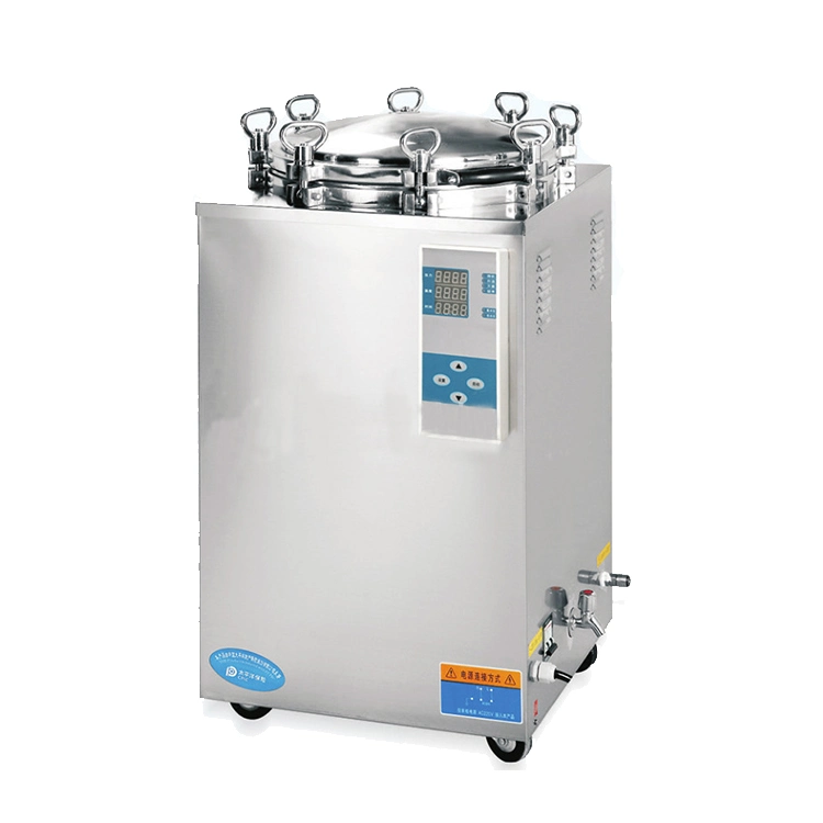 50L de acero inoxidable Pantalla digital de presión vertical automática Instrumento Esterilizador a vapor