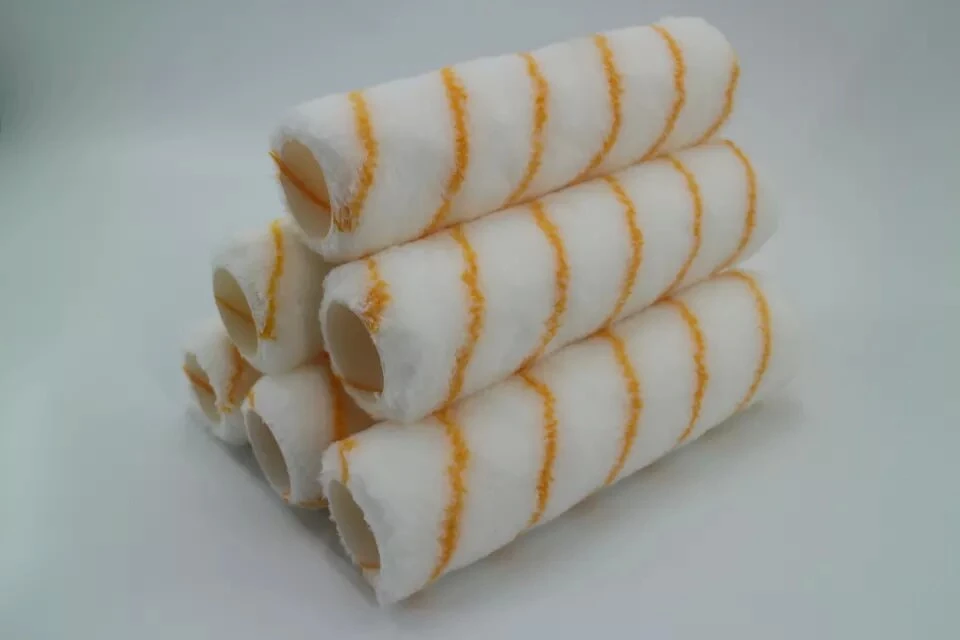 Yunxiao Good Quality 9 Inch Yellow Stripe Fabric Paint Roller Cover