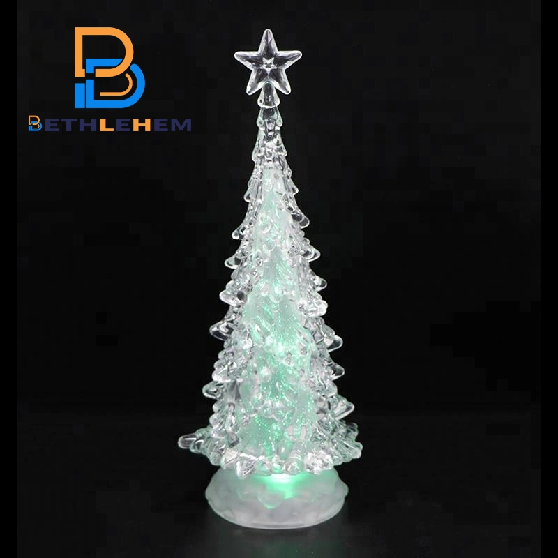 Brillante brillante LED árbol de Navidad iluminado Christian producto para GC-LW-0026