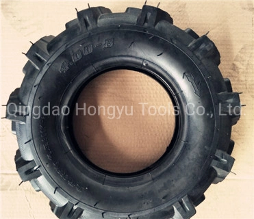 Pneumatic Rubber Tyre Henrybone Pattern 4.00-8