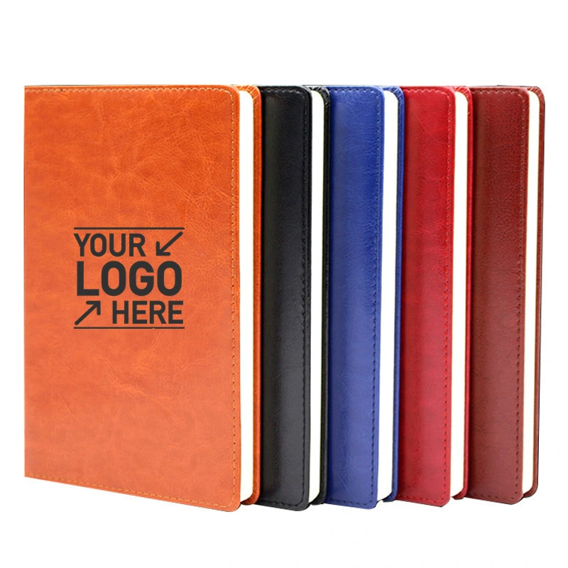 Customized Logo/Wholesale PU Hard Shell Notebook, Wax Oil PU Leather Notebook