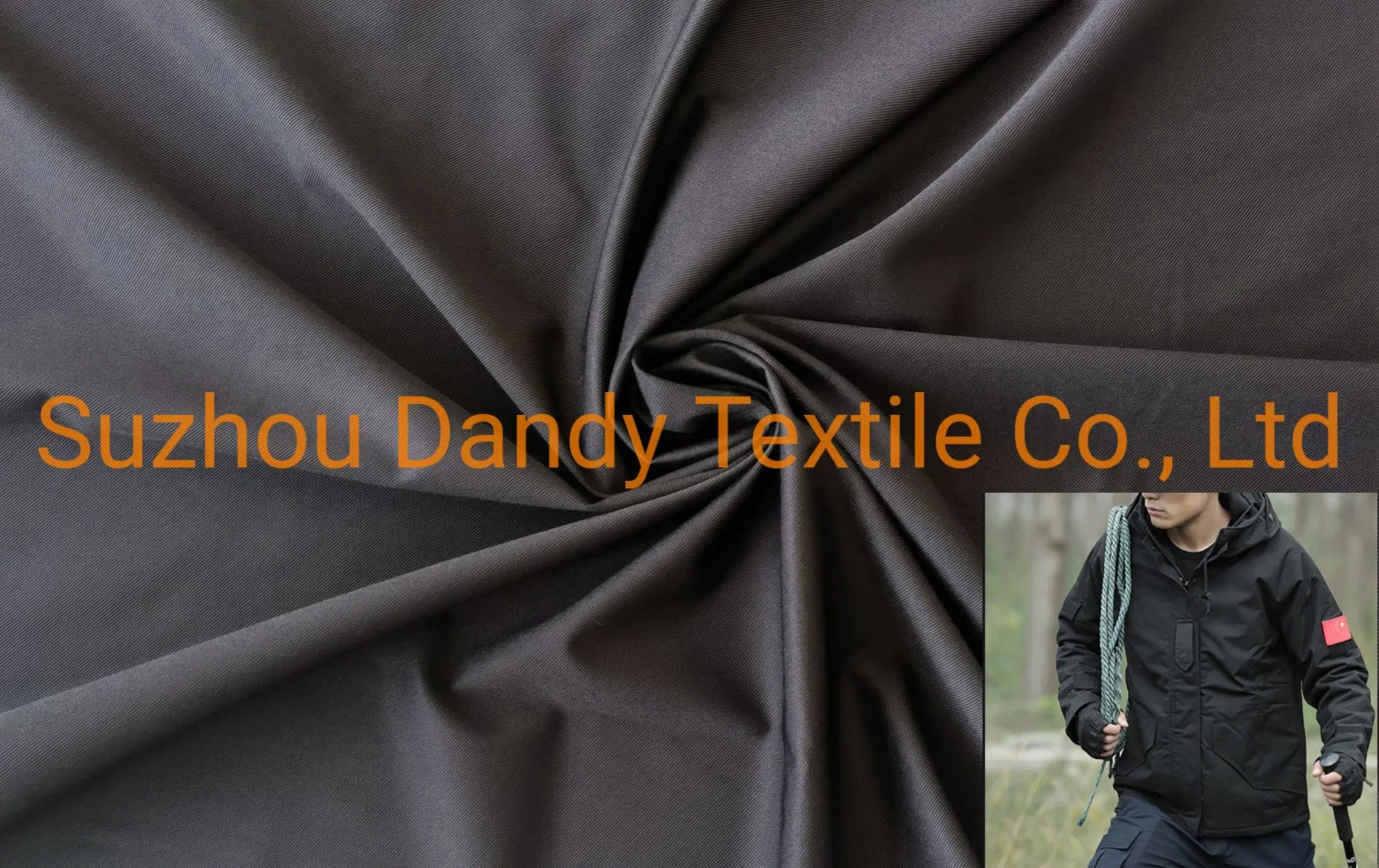 Spandex 8% Polyester 92% Function PU Film Fabric for Outdoor Jacket