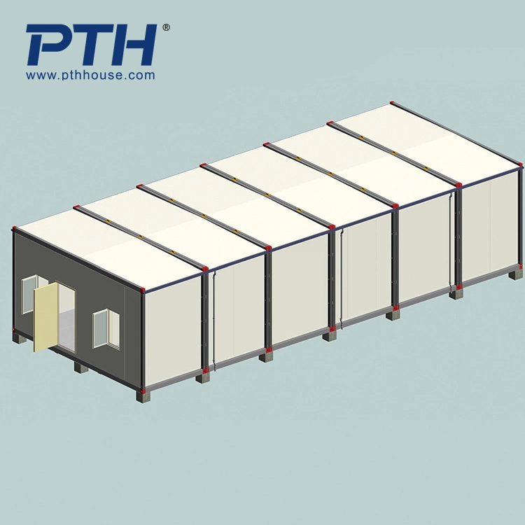 Contenedor de alta calidad de la casa de un paquete plano contenedores prefabricados base vegetal en Japón