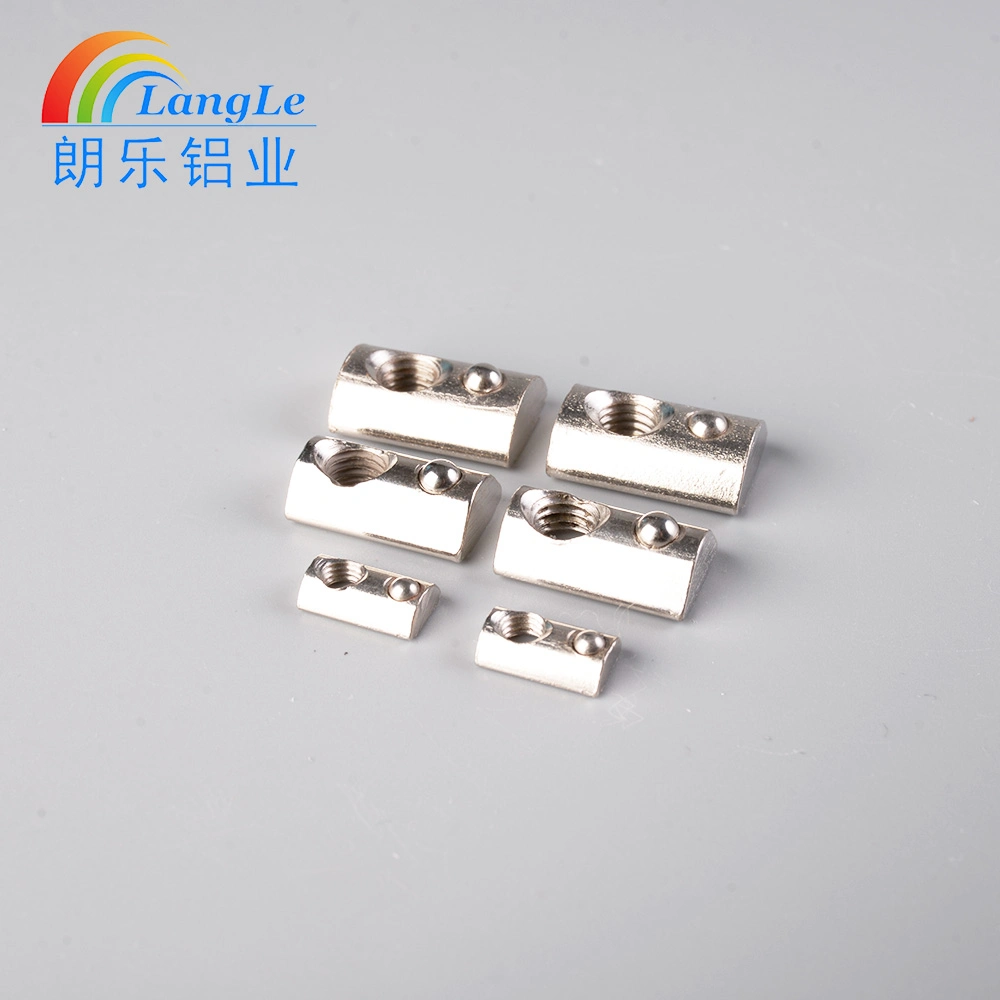 M4 M5 M6 M8 M10 M12 Fasteners Carbon Steel Auto Spring Round Nut for Aluminium Profile