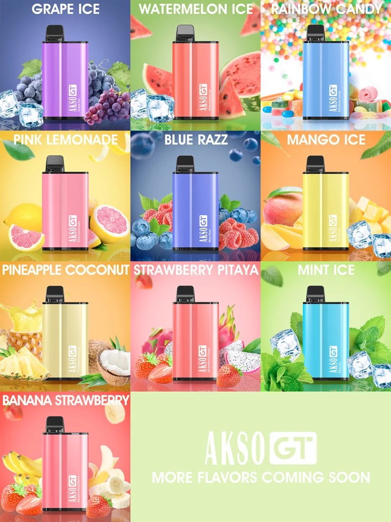 Akso Wholesale/Supplier I Vape Pen Vaporizer Electronic Cigarette 3000 Puff Pod Disposable/Chargeable Vape Box Mod with Nicotine Salt Juice E Liquid Rechargeable