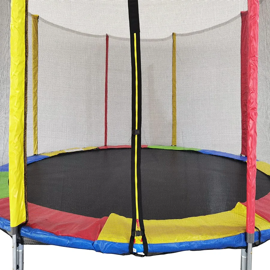 Trampolín redondo profesional para adultos y niños con carpa.