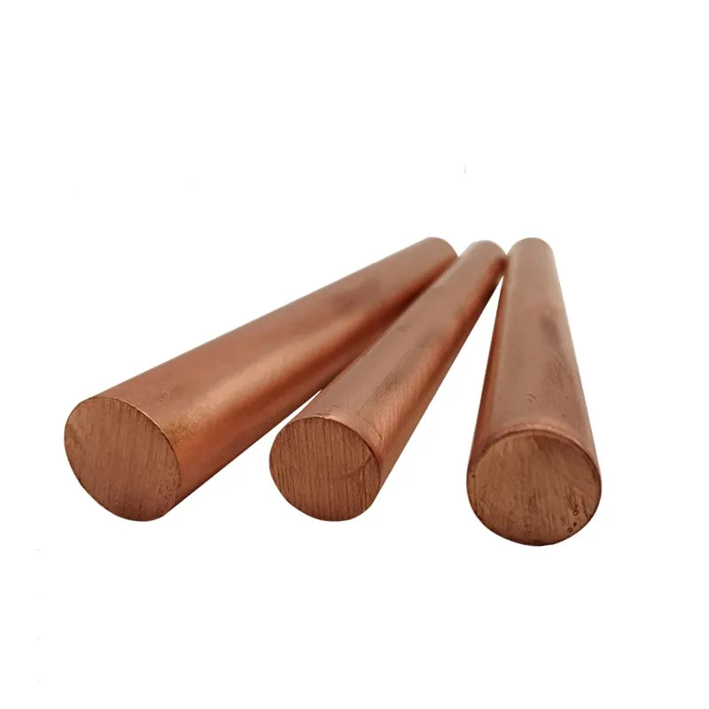 Copper Steel Ground Rod 1mm Pure Copper Iron Ground Rod 16mm 18mm Copper Earthing Bar