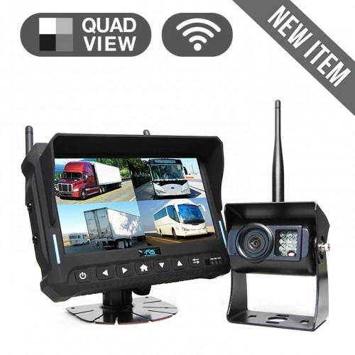 7" 4channels Wireless Rear View Safety Recording Monitor