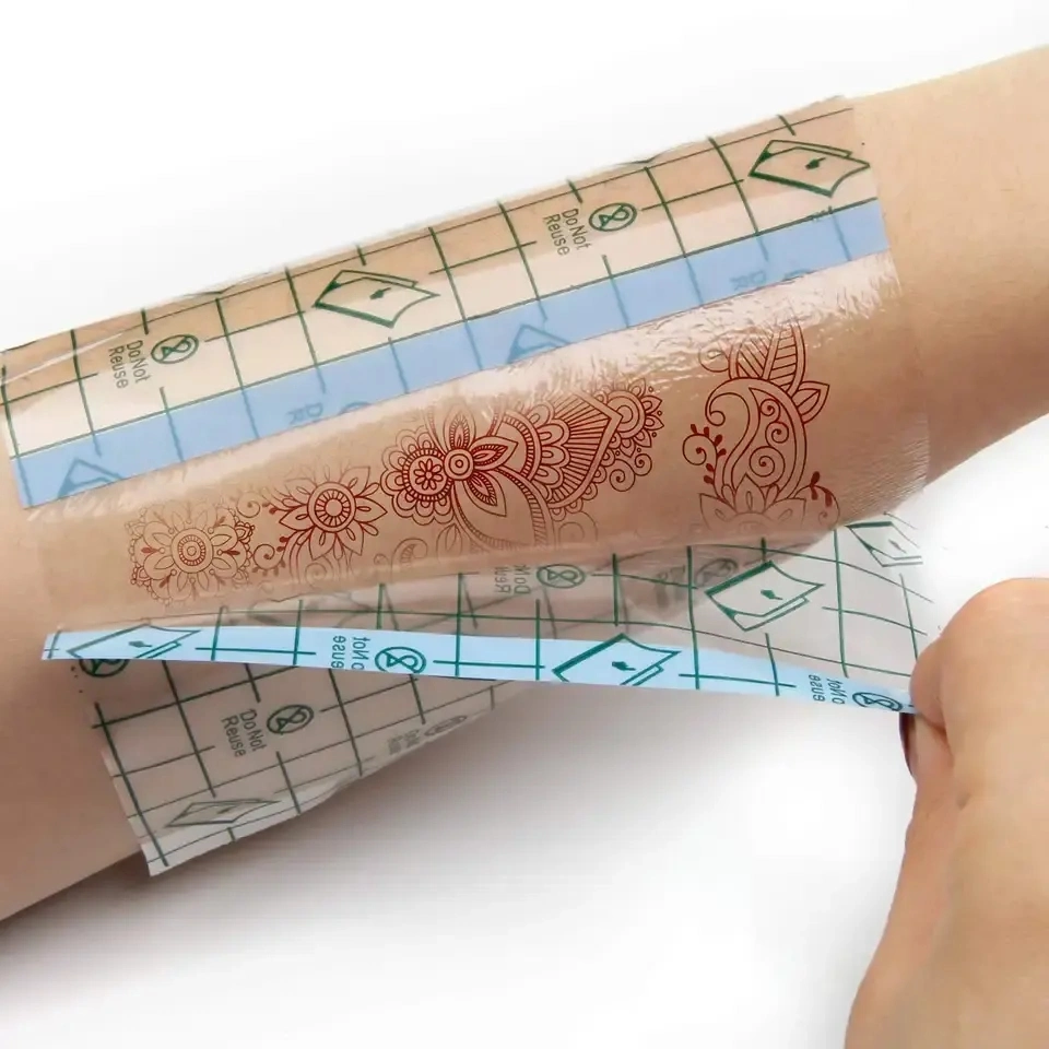 Tatuaje 5cm X 10m Protección impermeable película de tatuaje Cuidado Adhesivo transparente