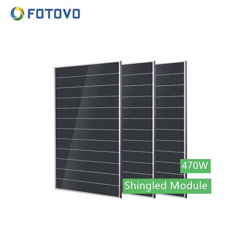 Mono-Crystalline 470W PV Mono-Facial Panel Único de vidrio Shingled módulo solar
