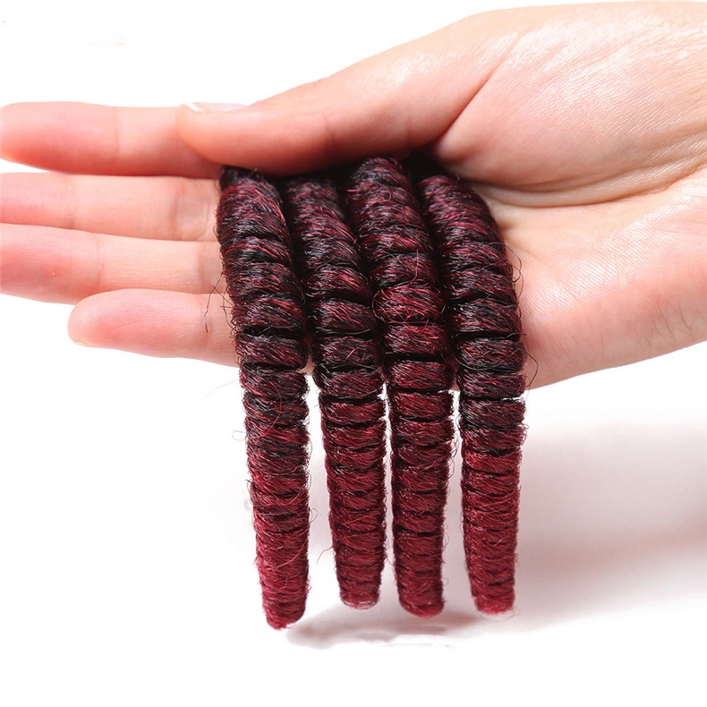 Kanekalon Hohe Temperatur Synthetisches Haar Kleine Spirale Bouncy Afro Kinky Lockengeflecht Haarverlängerung 4 Zoll und 20 Zoll