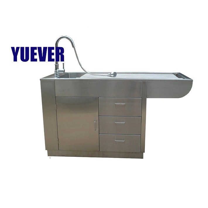 Yuever Medical 304 Stainless Steel Animal Treatment Surgery Table Veterinary Exam Table for Pet Hospital