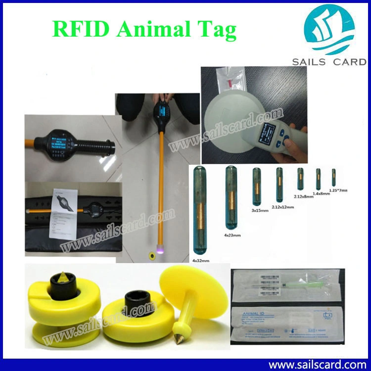 نطاق القراءة الطويلة علامة الأذن غير النشطة UHF RFID للحيوان