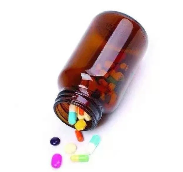 250ml Amber Dual Capsule Empty Pharmaceutical Glass Bottle