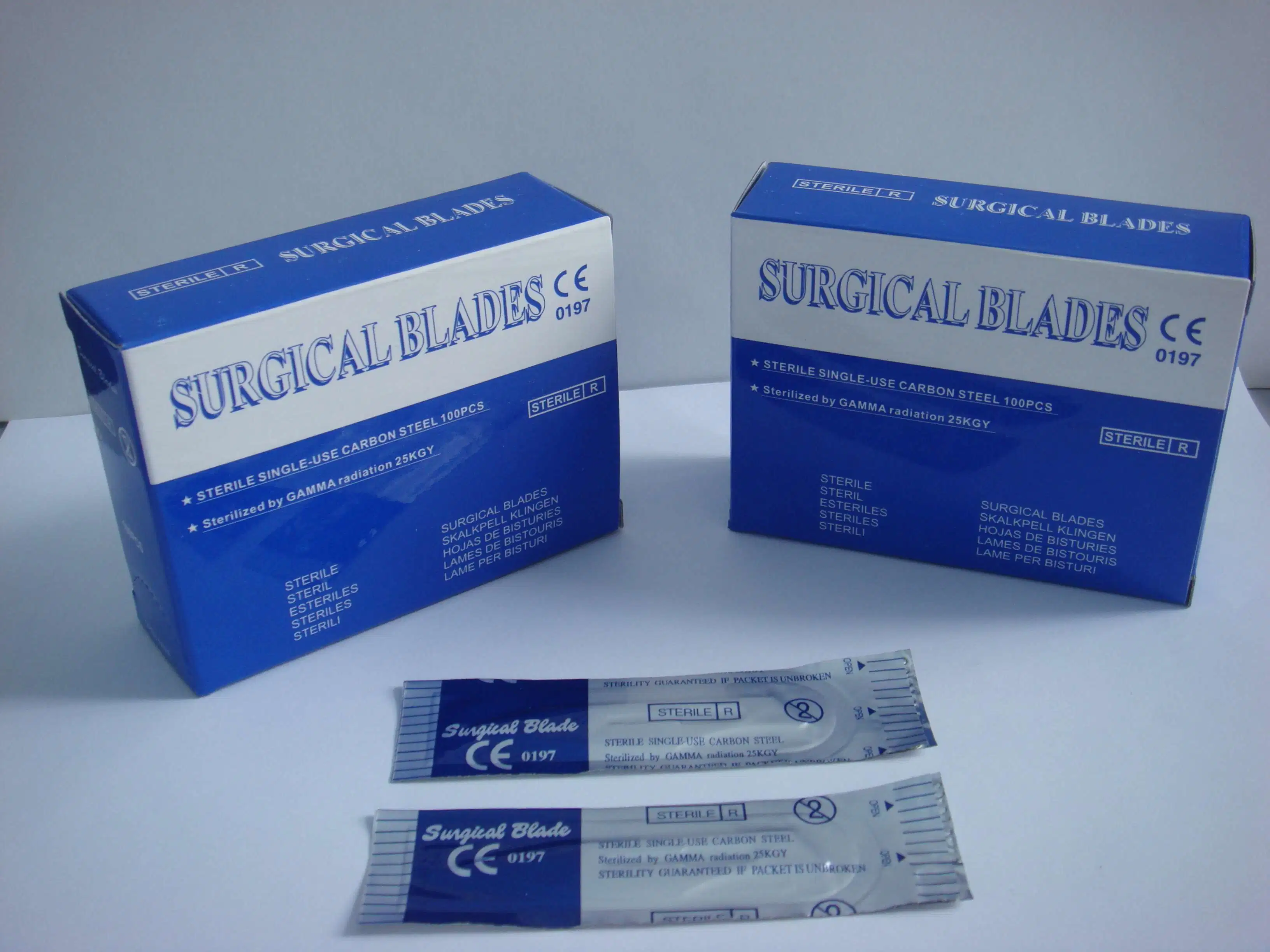 Disposable Medical Carbon Steel Surgical Blades CE ISO