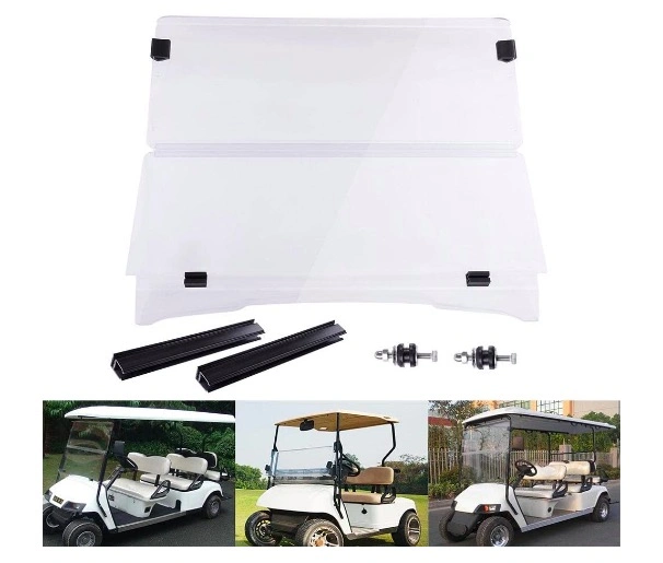 Hot Sale Custom Clear/Tinted Color Acrylic Club Golf Car Windshield