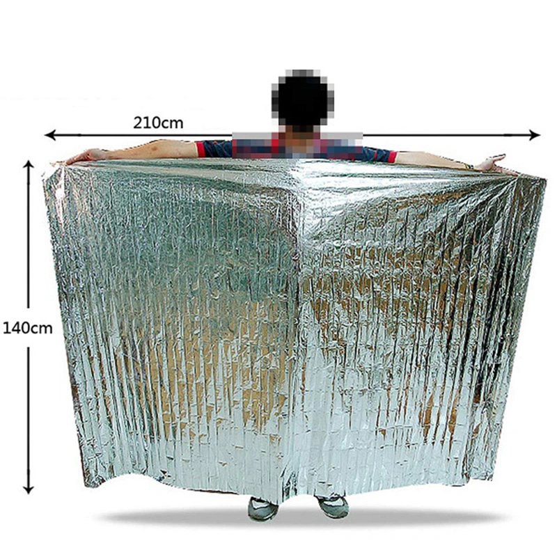 Emergency Mylar Foil Rescue Blanket 52" X 84" Waterproof and Durable Compact Thermal Blanket Esg12918