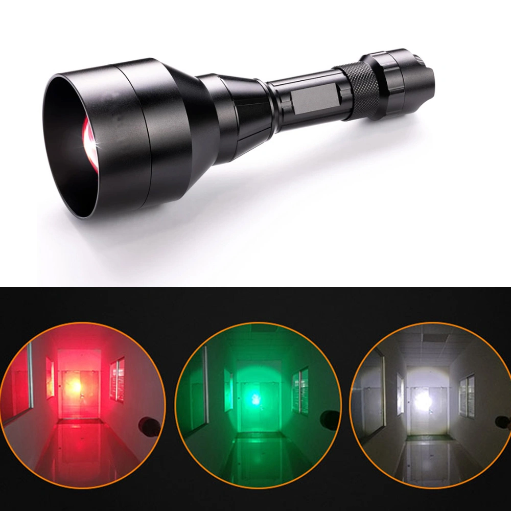 Cámara de Caza de Camping de alta potencia Zoom ir LED 18650 Accesorios Luz