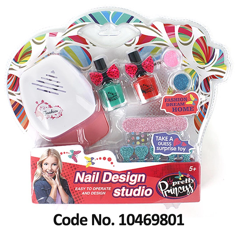 Girl Toys Pretend Play Children Nail Salon Kit Kid Beauty Set Toys