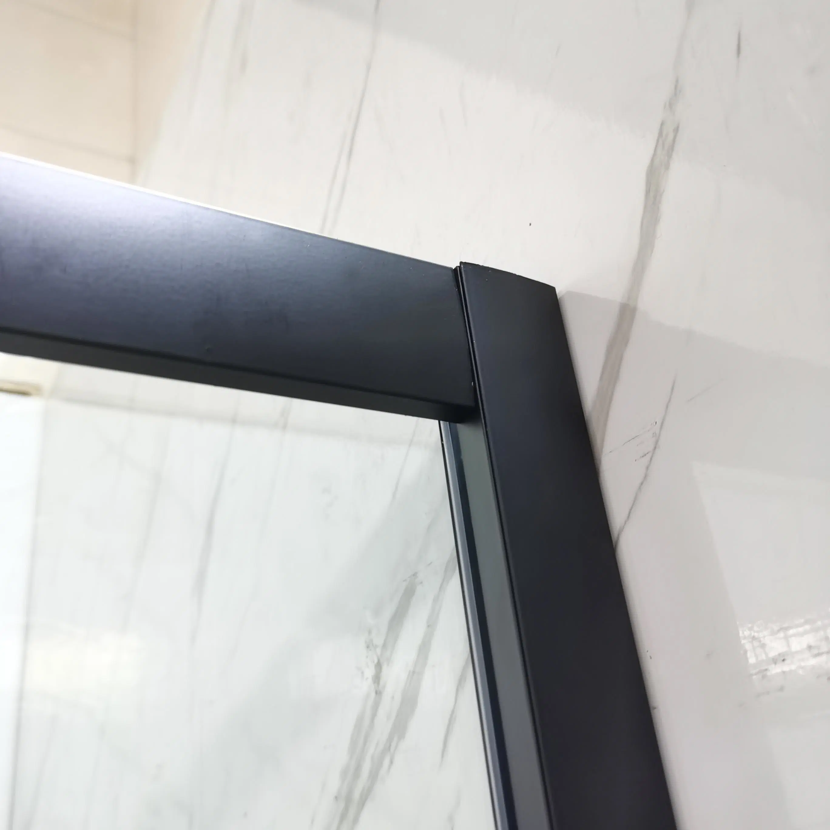 Matt Black Corner Shower Enclosure Round Shower Cabin Sliding Door Shower Room Aluminum Frame Shower Cabin for Wholesale/Supplier