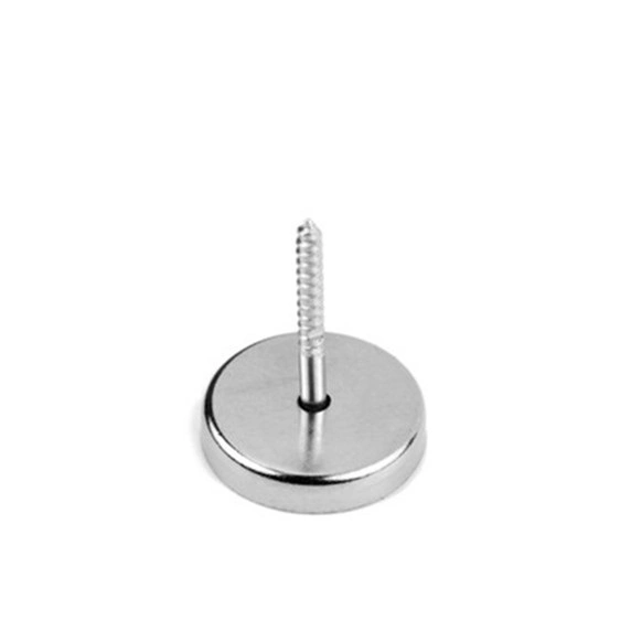 Round Base Cup Neodymium Magnet Strong Rare Earth Magnets with Heavy Duty Countersunk Hole and Stainless Screws