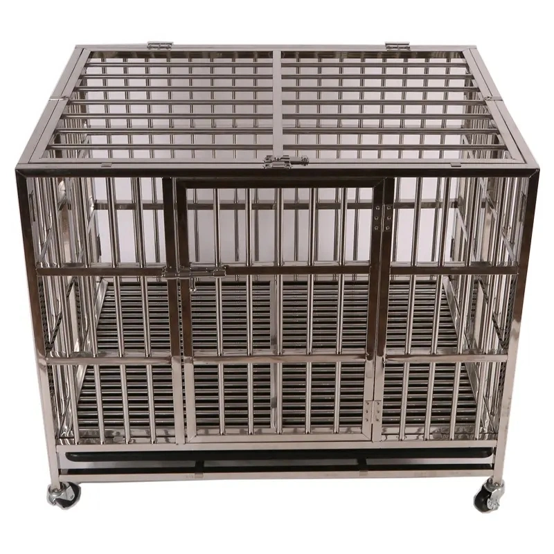 Custom Size Dog Cage Stainless Steel Large Pet Cage Dog Cage for Sale