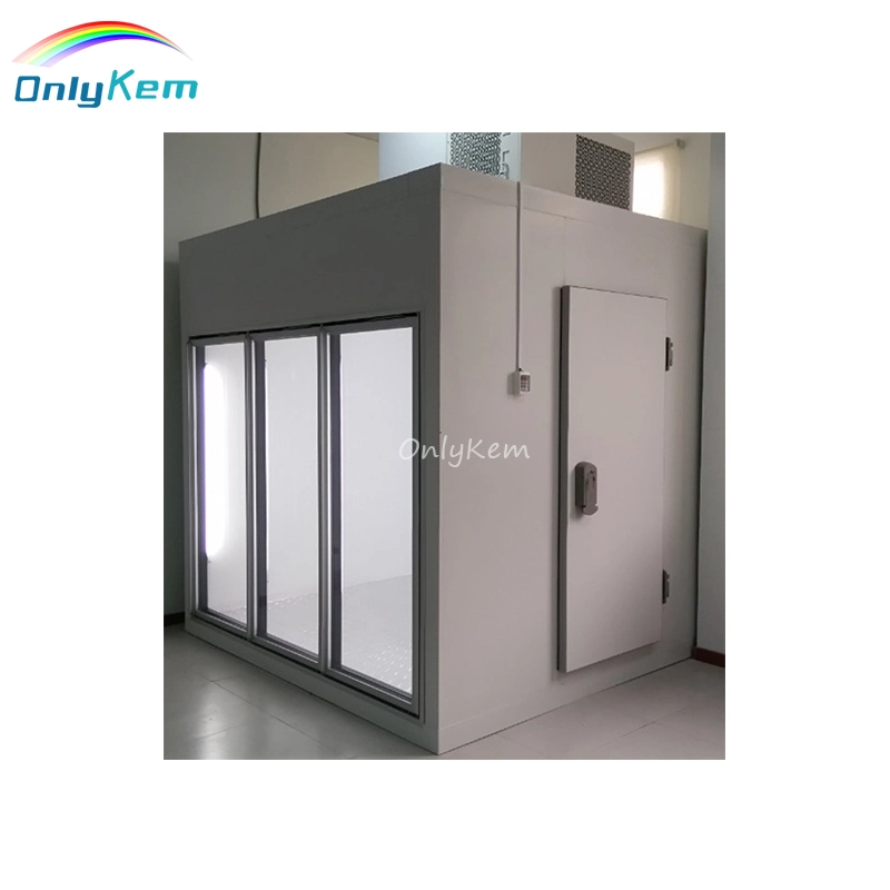 Bottle/Dairy/Juice/Frozen Food Glass Display Walk-in Cold Room