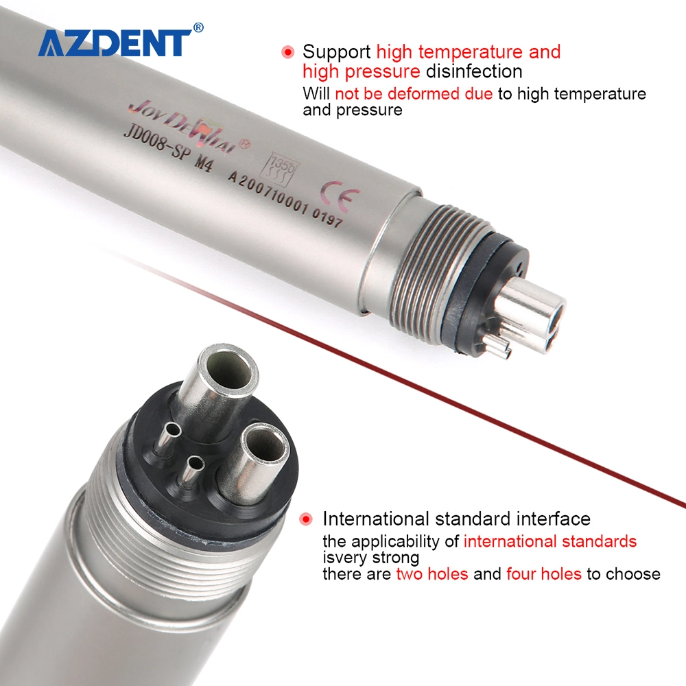 Azdent Dental E-Generator Shadowless Ring LED High Speed Ceramic Bearing Handpiece 2/4 Holes