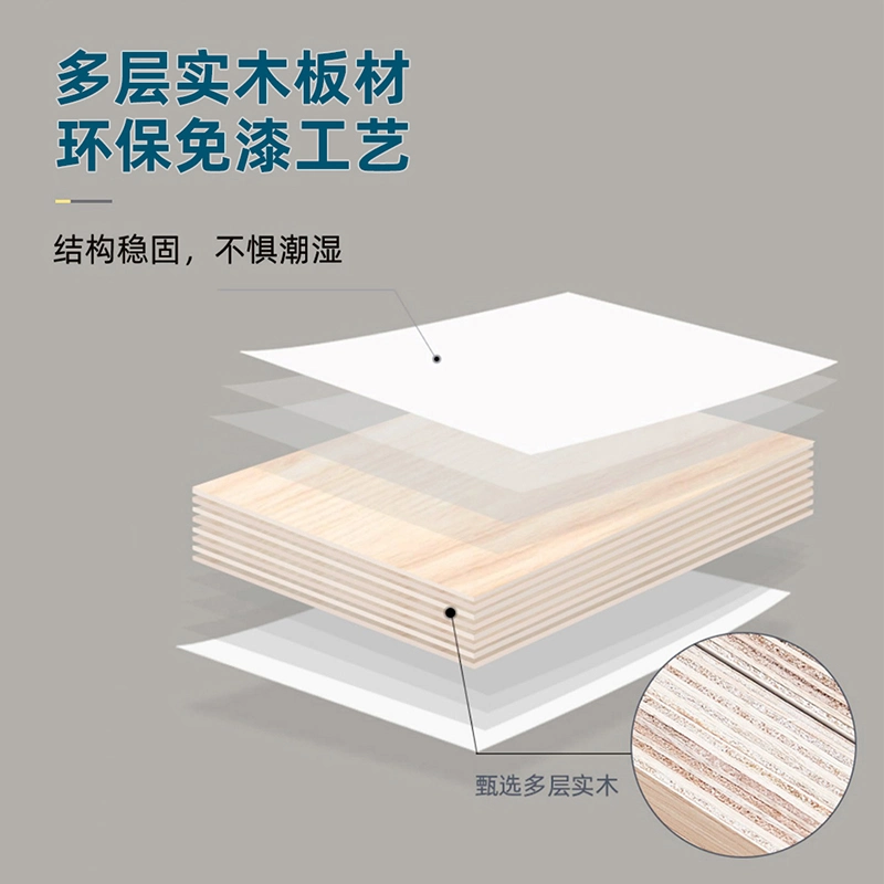 2023 Neue Custom Badmöbel Holz Modernes Einfaches Design Badezimmer Waschtisch in China Badezimmer Schrank mit Spiegel gemacht