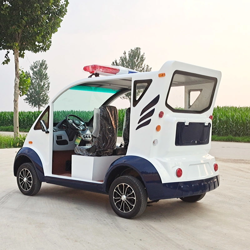 5-Seat Open-Sided Electric Patrol Vehicle 3.5/4/5kw Motor 5kw 72V 150ah with 9 Lead-Acid Batteries Beach Patrol Car