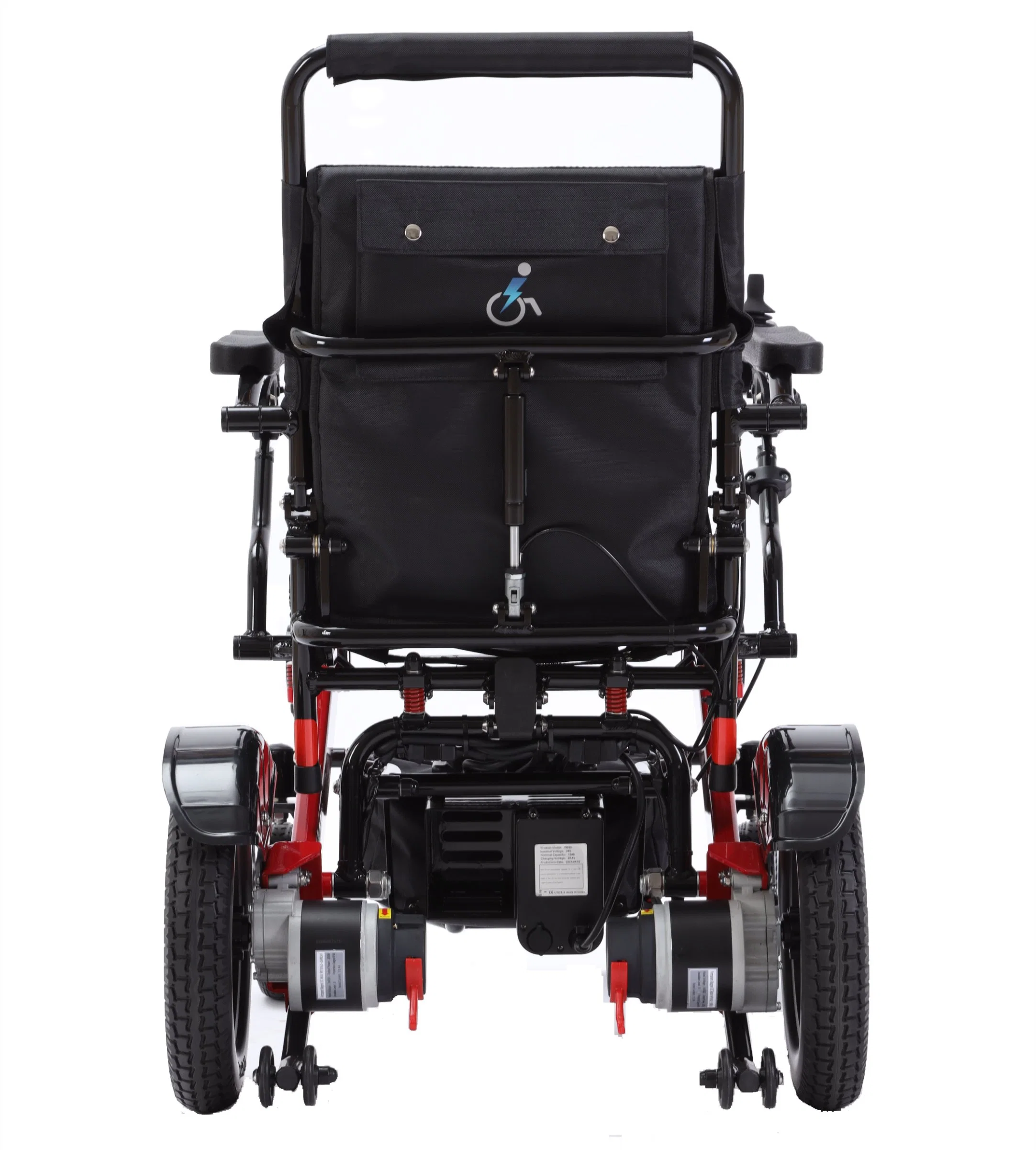 Loading 150kg Lightweight Electric Wheelchair Foldable Disabled Wheel Chair with Adjustable Back