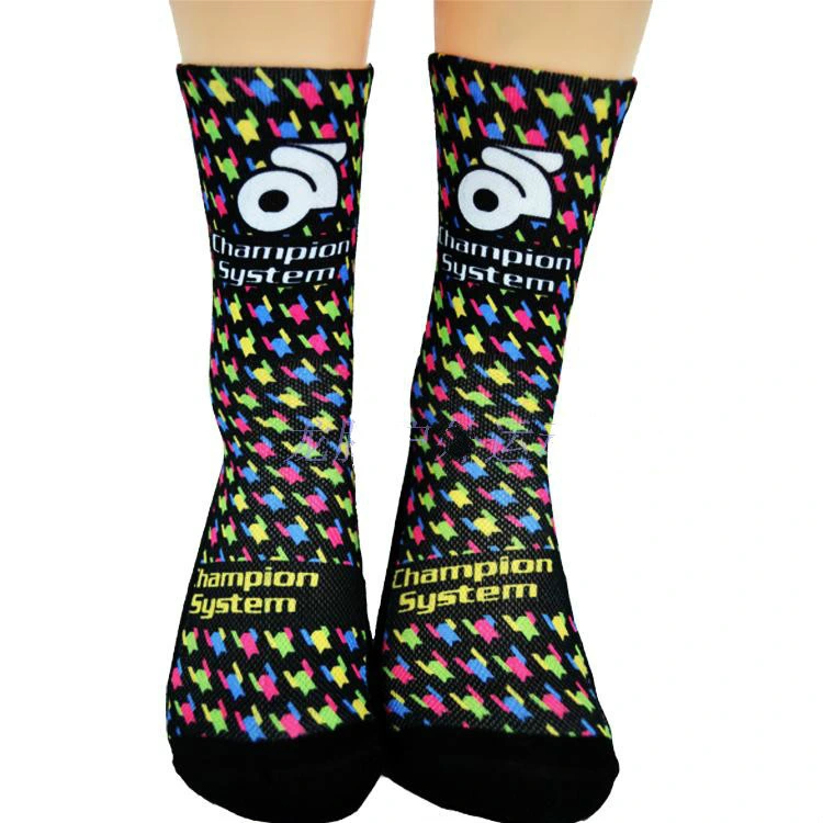 Custom Logo Compression Stockings Cycling Socks Fit for Edema, Diabetes, Varicose Veins, Running Marathon Sports Socks