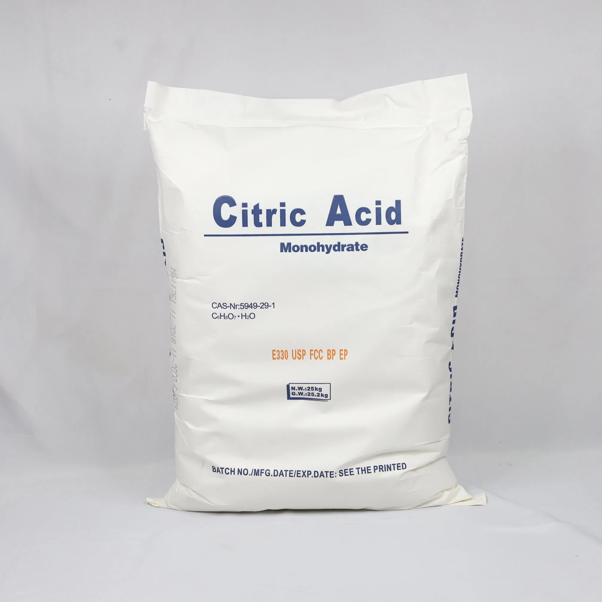 Cas 5949-29-1 /monohydrate qualité alimentaire/acide citrique