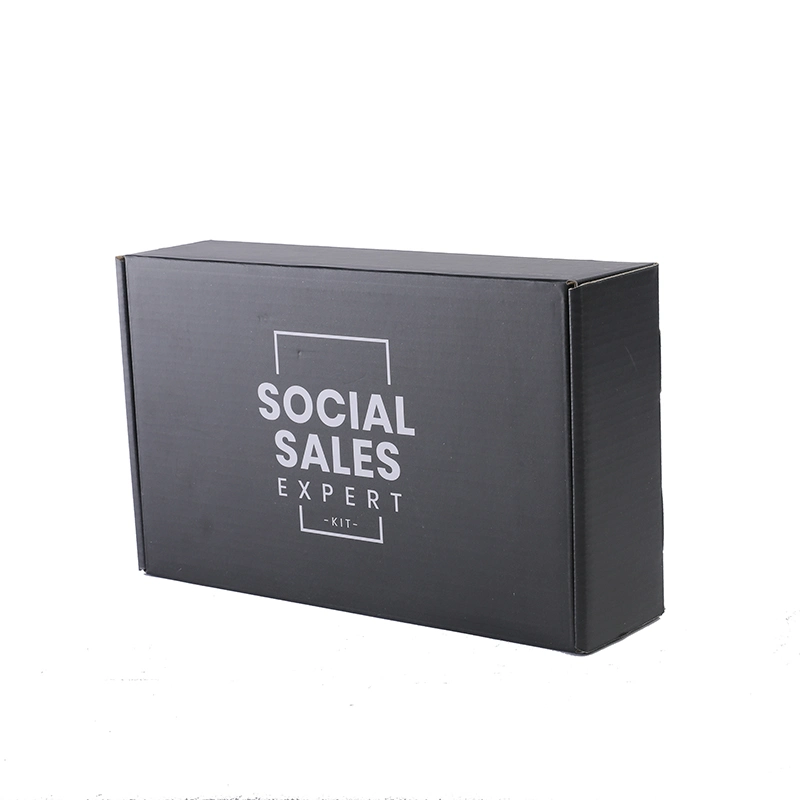 Eco friendly Caja de papel negro mate