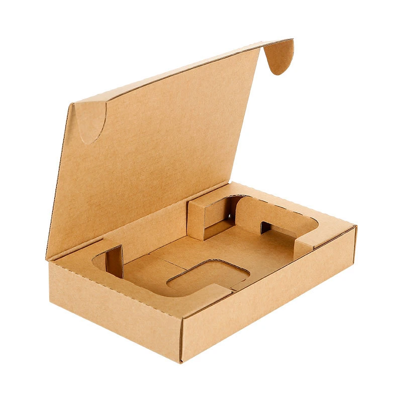 Eco-Friendly Recyclable Kraft Corrugated Paper Packaging Mailer Box with Insert, Custom Shipping Boxes