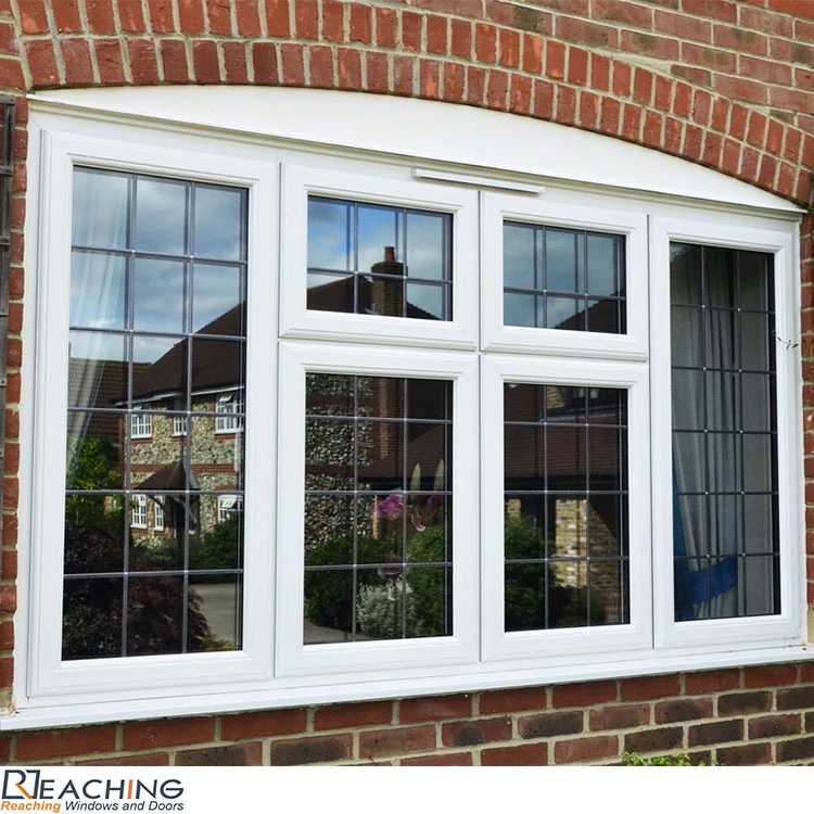 Conch Profile PVC/UPVC Double Glazed Casement Doors and Windows with Modern Design