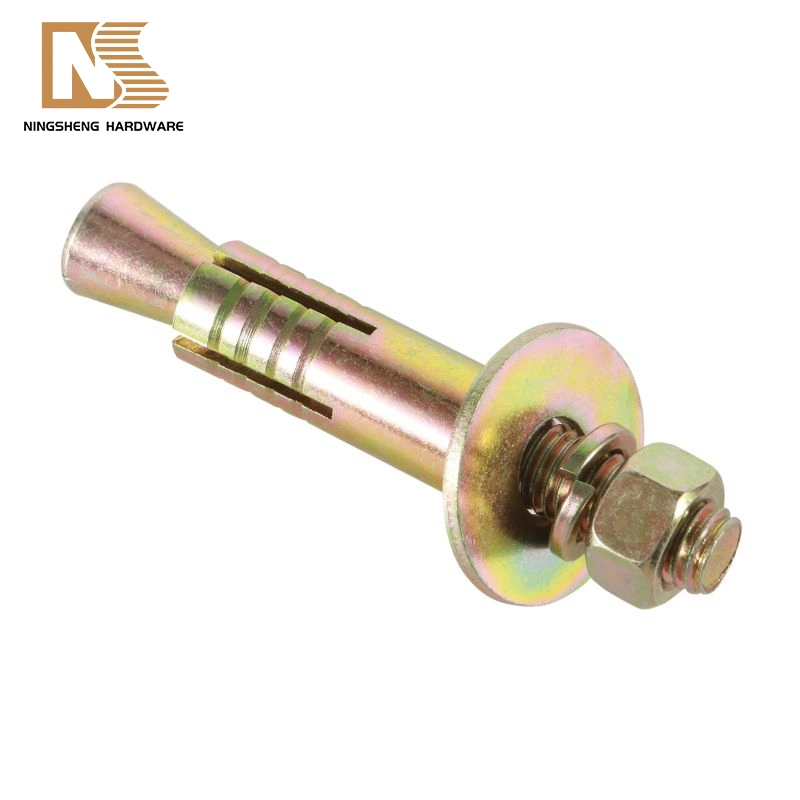 Q235 Grade 4.8 Concrete Expansion Bolts Blue White/Yellow Zinc Plated