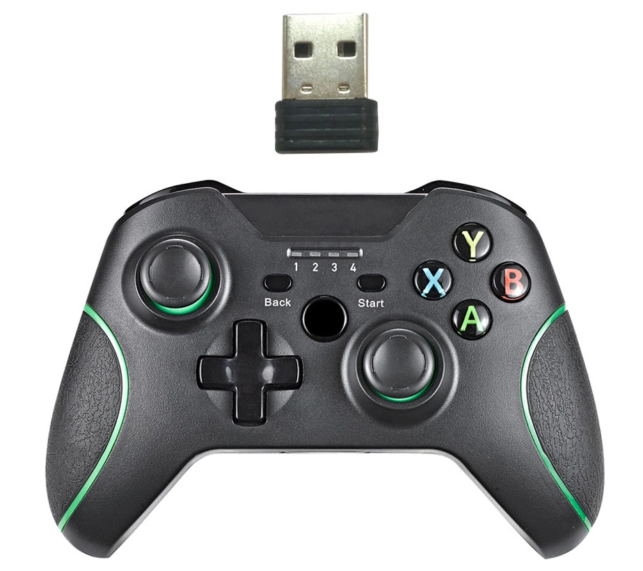 Factory Competitive 2.4G USB Wireless Gamepad for PC X-Input / PC D-Input / PS3 / Android TV, 2.4G USB Wireless Controller