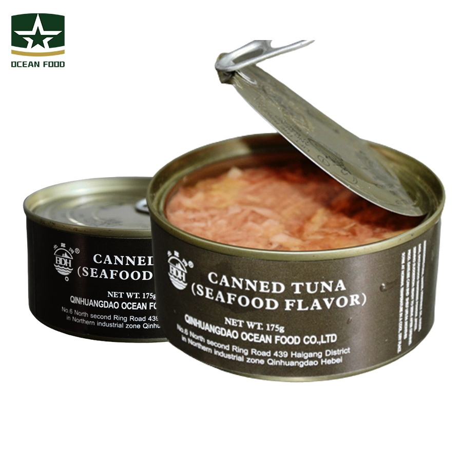 Nutritious Instant Survival 175g Seafood Food Flavor Canned Tuna