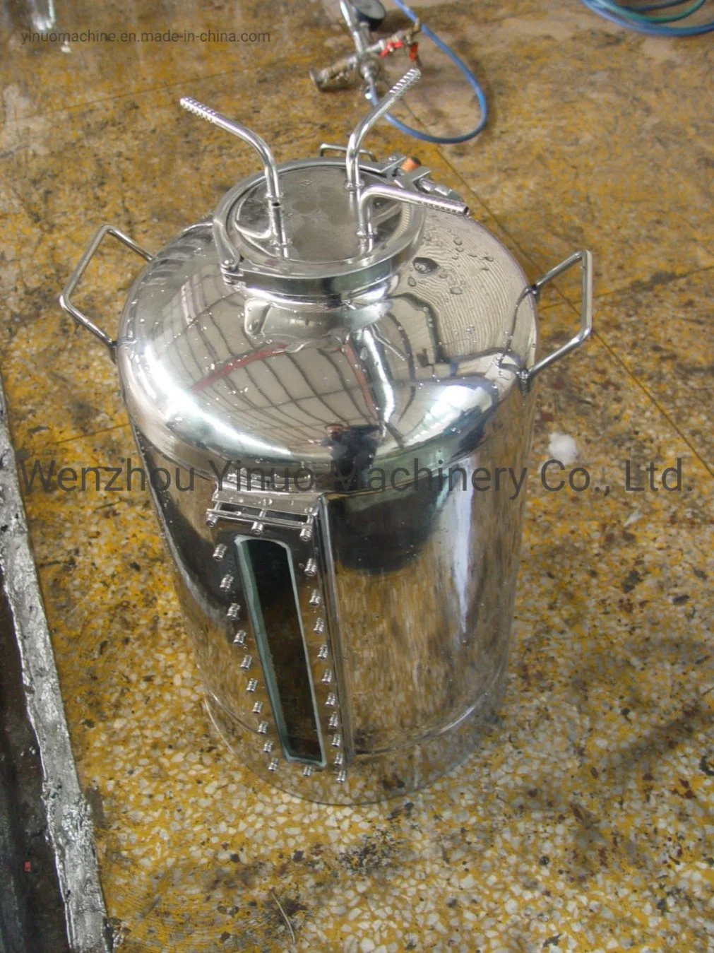 100L Small Pressure Vessel Glucose Sterile Stainless Steel Storage Holding Tank