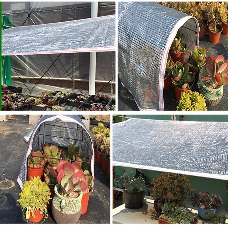 Patio Aluminum Foil Sunshade Protection Net for Agricultural Greenhouse Shading Rate 95% Sliver Shade Fabric